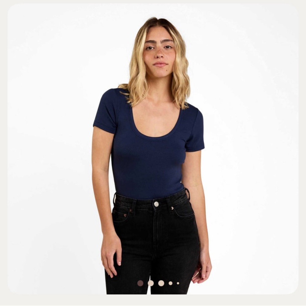 Nuuds Slinky Rib Bodysuit - Navy (new)
